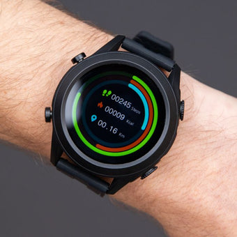 Active Pro Smart Watch with Built-in Bluetooth Earbuds