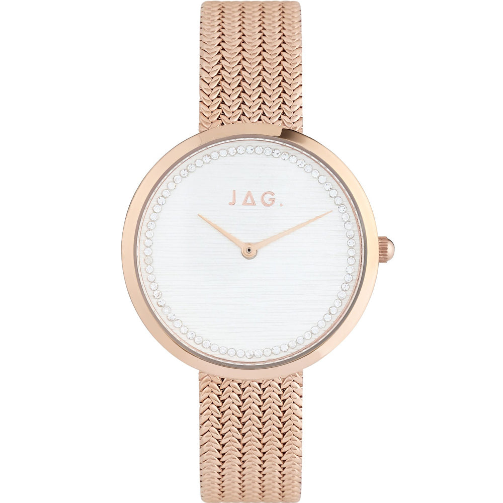 Jag Ruby J2370A Rose Gold Womans Watch