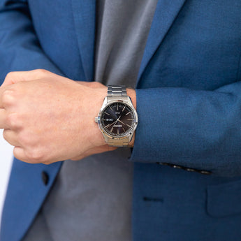 Seiko SNE527P Solar Stainless Steel Mens Watch – Watch Depot