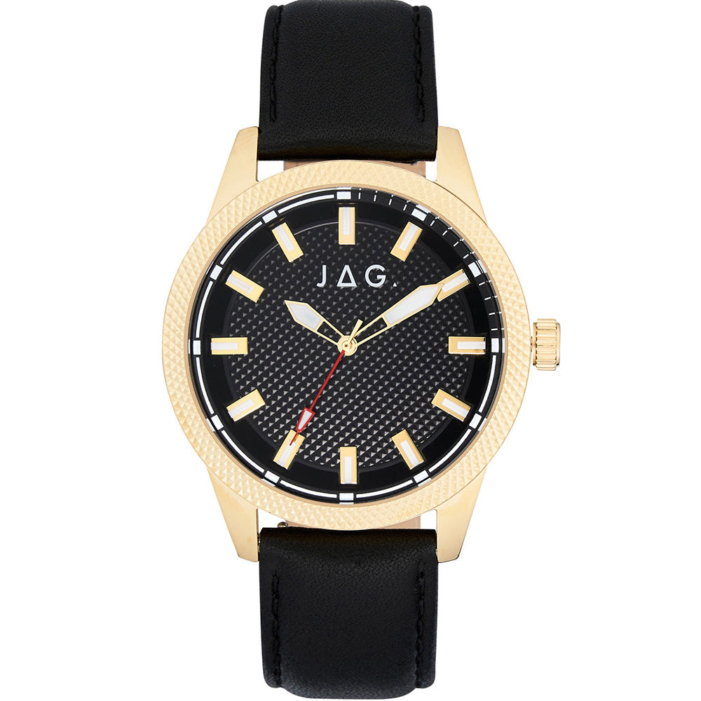 Jag J2686 Belmont Black Leather Mens Watch Watch Depot