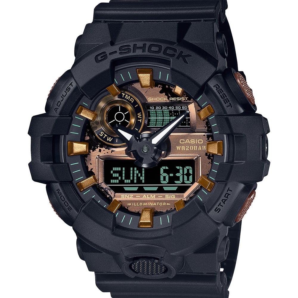G-Shock GA700RC-1  "Black & Rust" Mens Watch
