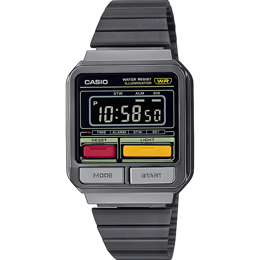 Casio A120WEGG-1 Front Button Series Digital Unisex Watch
