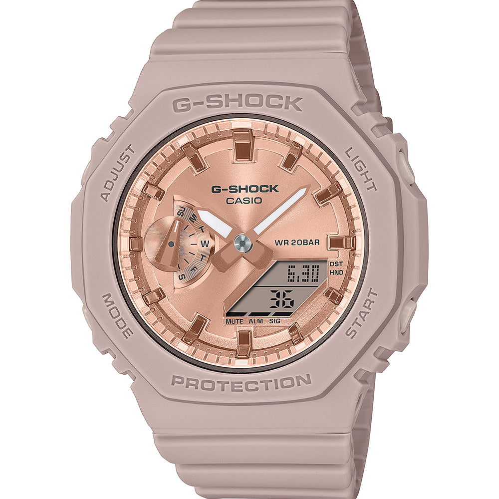 G-Shock GMAS2100MD-4 Pink Gold Metallic Dial Watch – Watch Depot