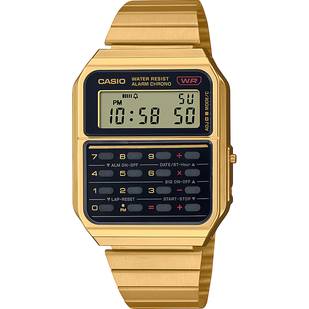 Casio CA500WEGG-1A Calculator Unisex Watch
