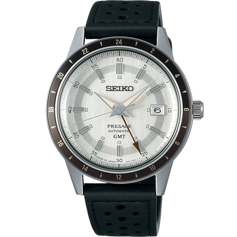 Seiko SSK011J Presage 60s GMT Mens Watch