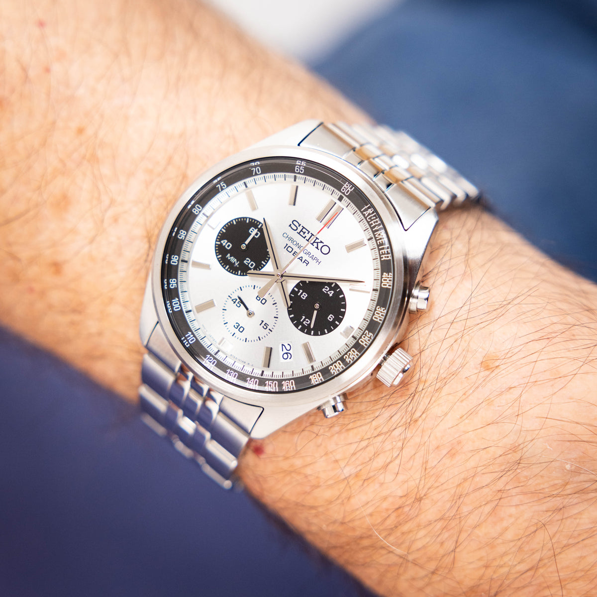 Seiko Essentials SSB325 44mm in Stainless Steel - TW