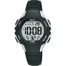 Load image into Gallery viewer, Lorus R2361PX9 Digital Black Silicone Mens Watch