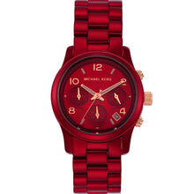 Load image into Gallery viewer, Michael Kors MK7436 Runway Red Tone Womens Watch