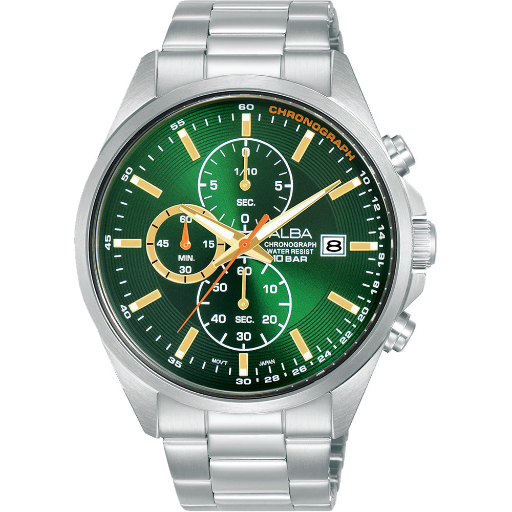 Alba AM3939X Chronograph Stainless Steel Mens Watch