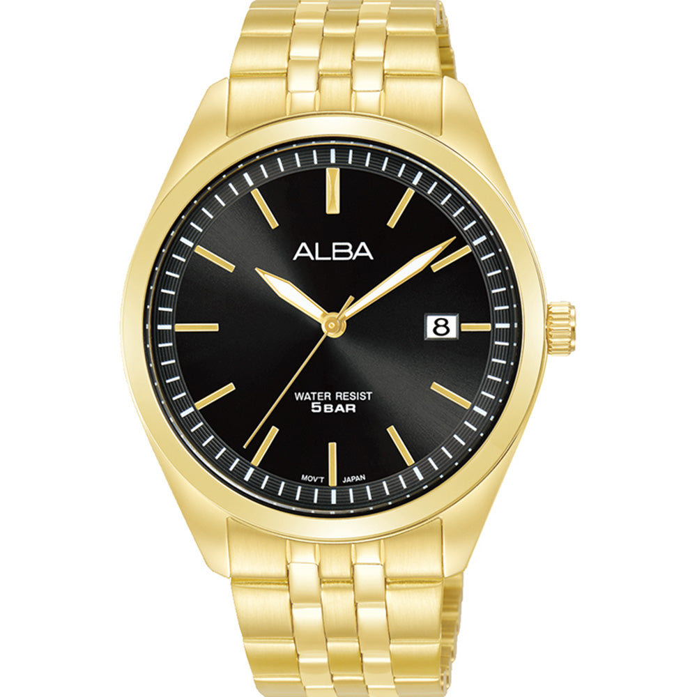 Alba AS9S06X Gold Tone Stainless Steel Mens Watch