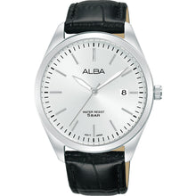 Load image into Gallery viewer, Alba AS9S29X Black Leather Mens Watch