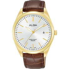 Load image into Gallery viewer, Alba AS9S26X Brown Leather Mens Watch