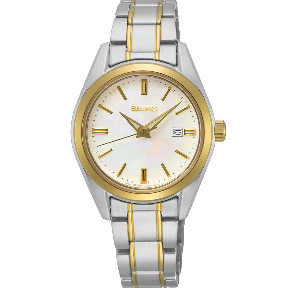 Seiko SUR636P Two Tone Stainless Steel Womens Watch