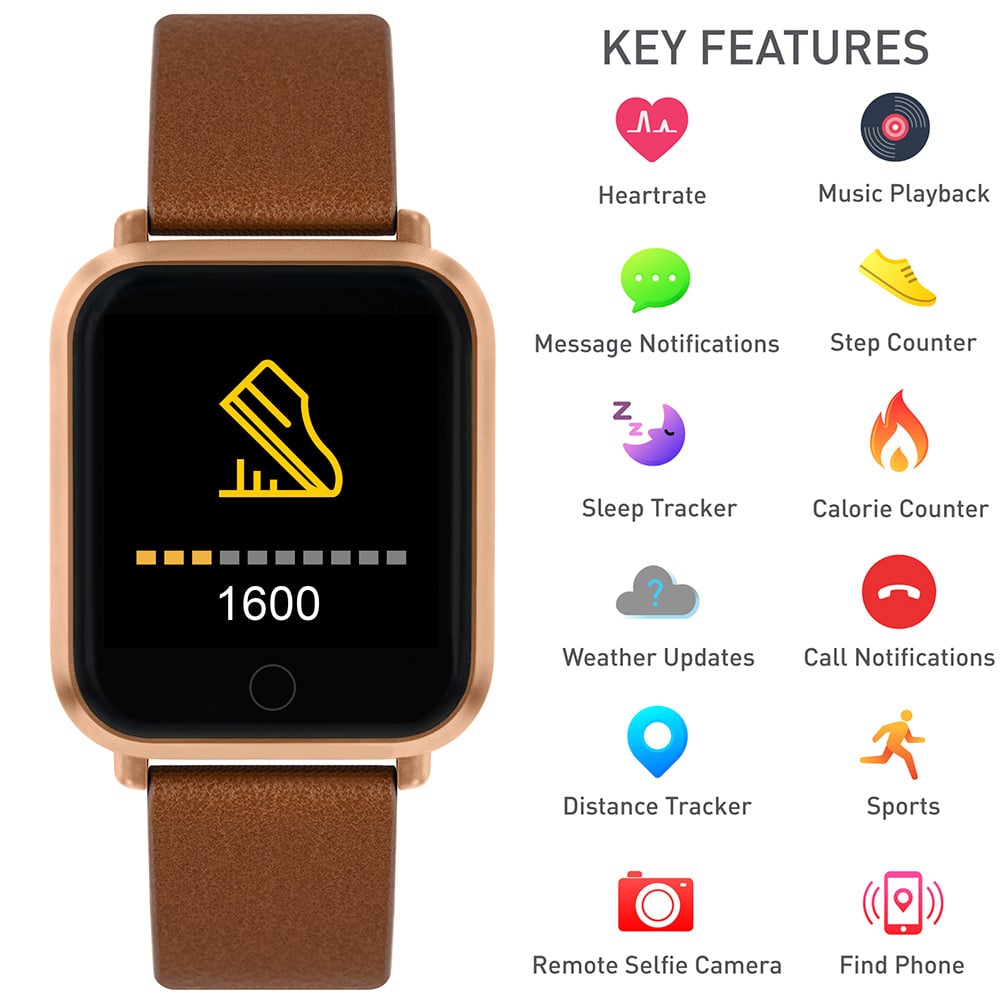 Reflex Active RA062092 Series 6 Rose and Tan Smart Watch