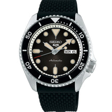 Load image into Gallery viewer, Seiko 5 SRPD73K-2 Black Silicone Mens Watch