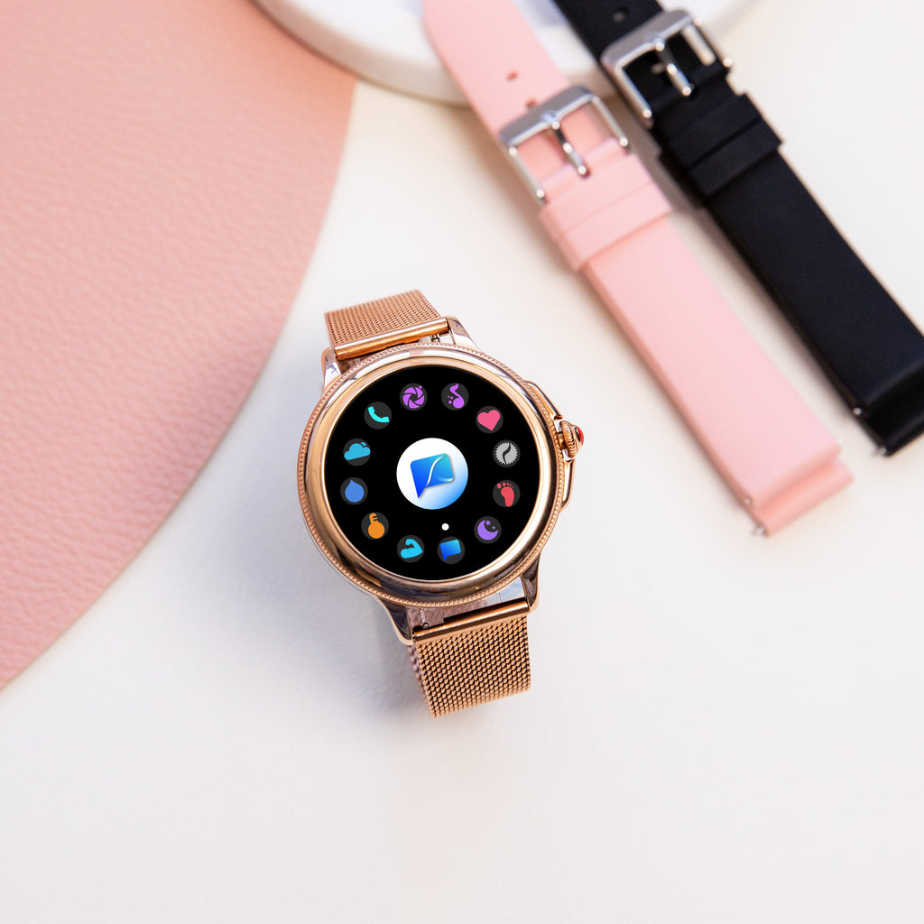 Active Pro Call+ Connect II Rose Gold Smart Watch with 3 Band Options