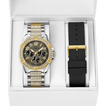 Guess Frontier Mens Silver Guess Watch Guess W0799G1 Frontier Watch •