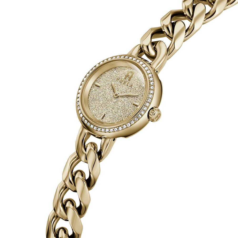 Furla WW00019012L2 Chain Round Gold Ladies Watch