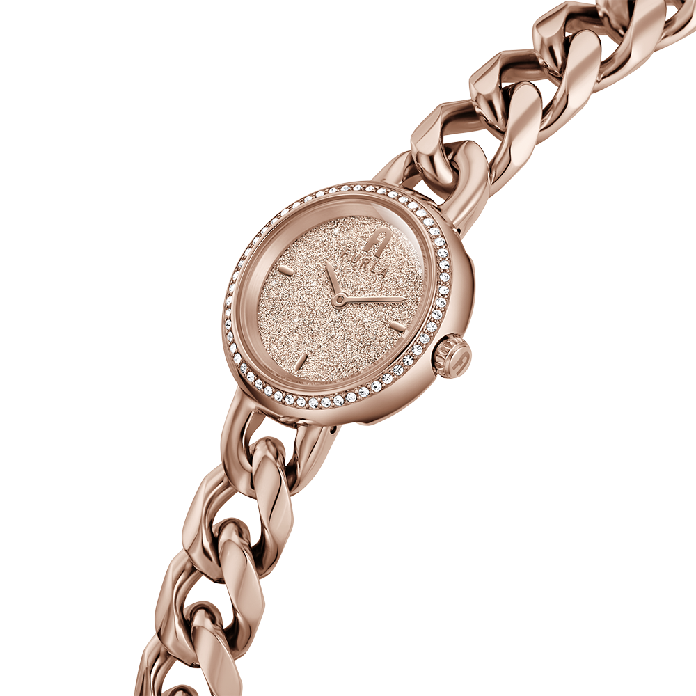 Furla WW00019013L3 Chain Round Rose Gold Ladies Watch