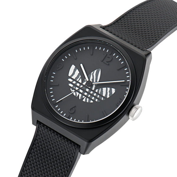 Adidas AOST23551 Project Two GRFX Black Unisex Watch – Watch Depot