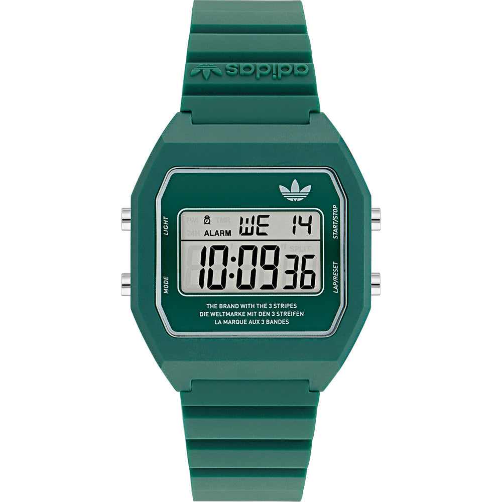 Adidas AOST23558 Digital Two Green Resin Unisex Watch – Watch Depot