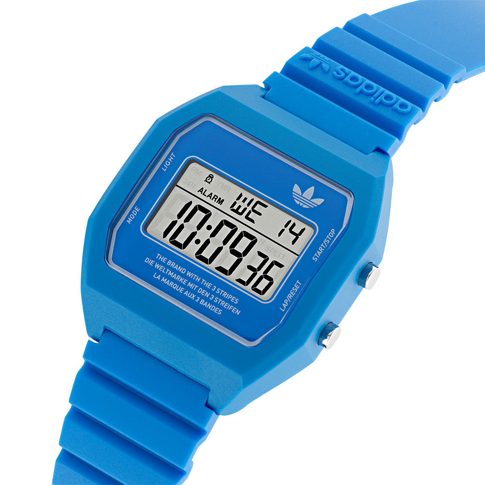 Adidas AOST23559 Digital Two Blue Resin Unisex Watch