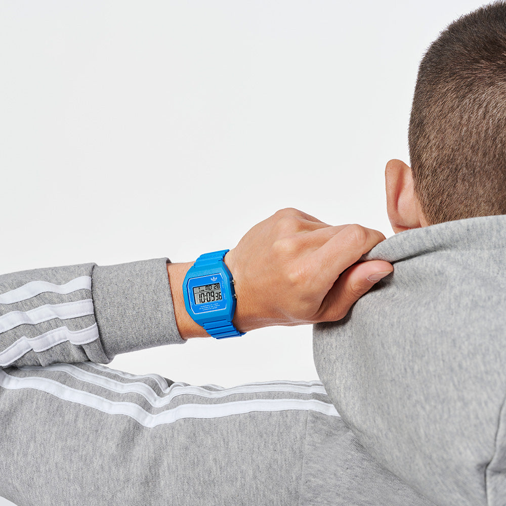 Adidas AOST23559 Digital Two Blue Resin Unisex Watch – Watch Depot