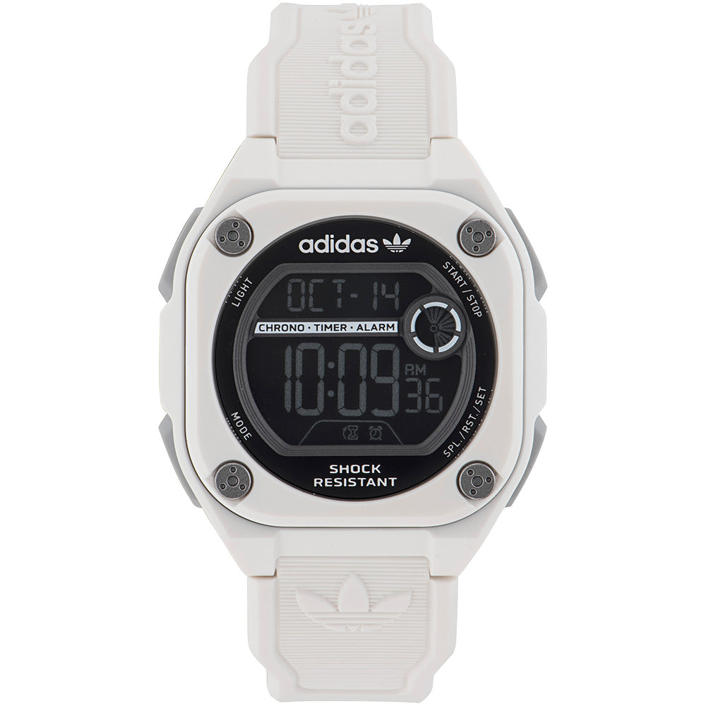 Adidas AOST23062 City Tech Two White Mens Watch
