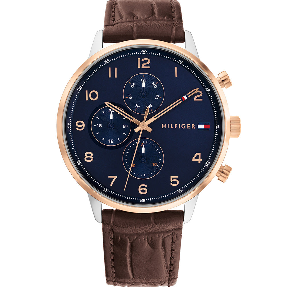 Tommy hilfiger sales genuine leather watch