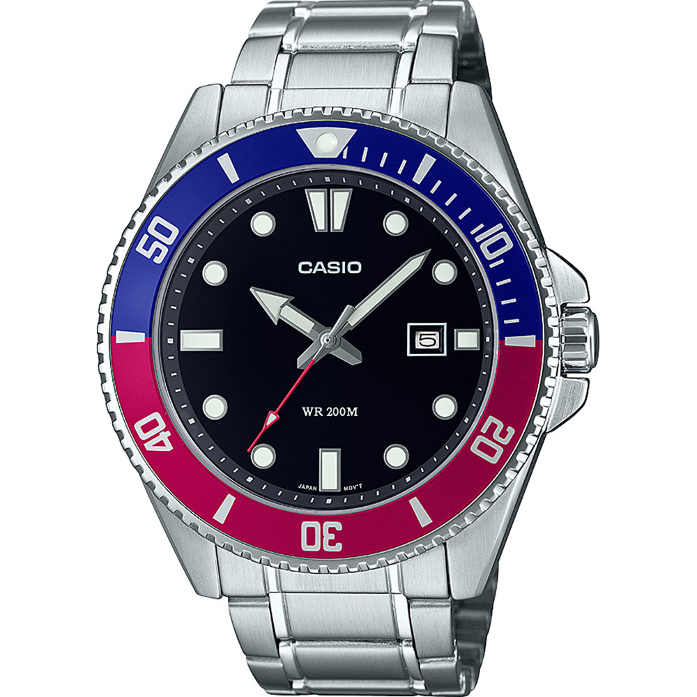 Casio MDV107D-1A3 Stainless Steel Diver Watch