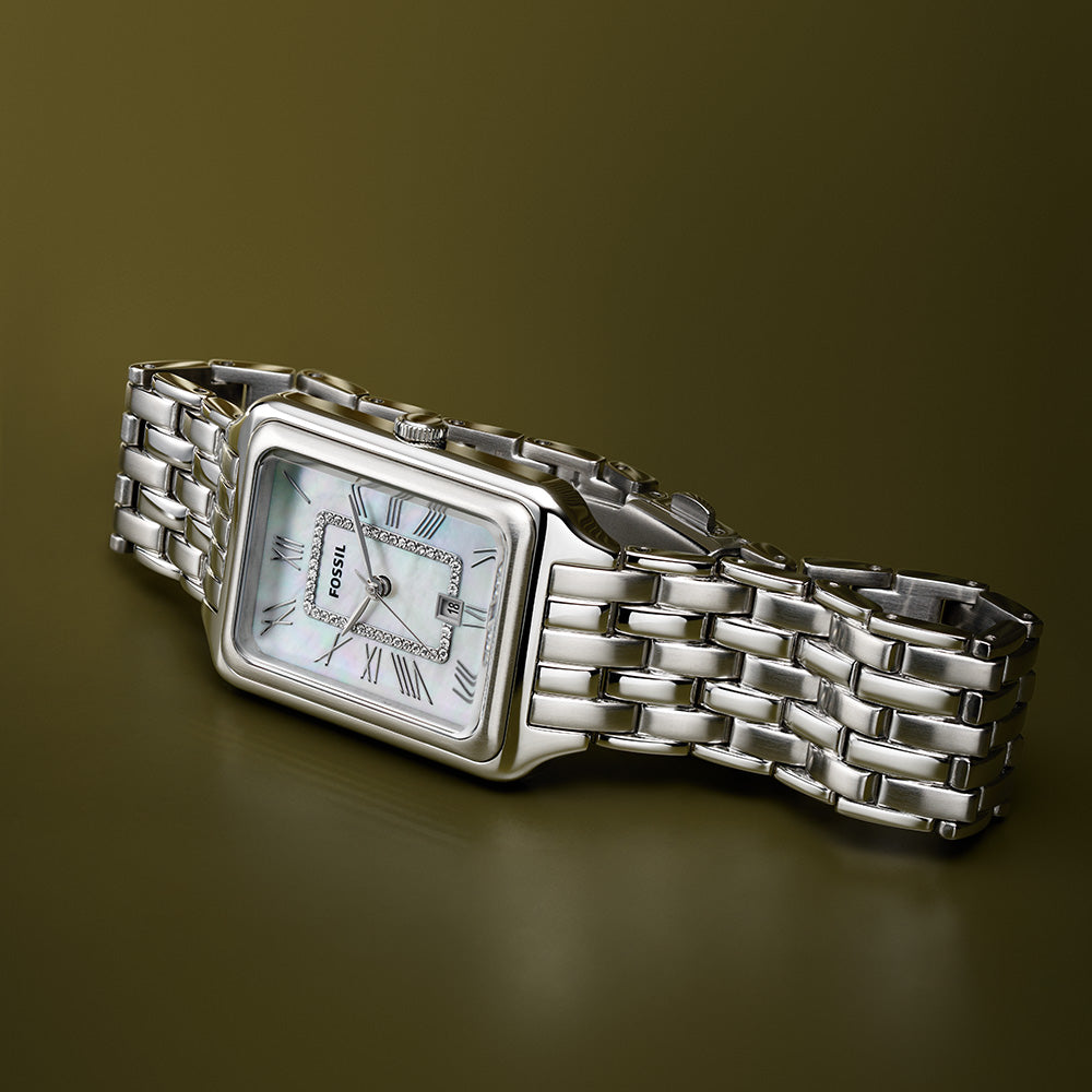 Fossil ES5306 Raquel Mother of Pearl Silver Tone Ladies Watch