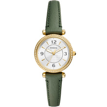 Load image into Gallery viewer, Fossil ES5298 Carlie Green Leather Ladies Watch