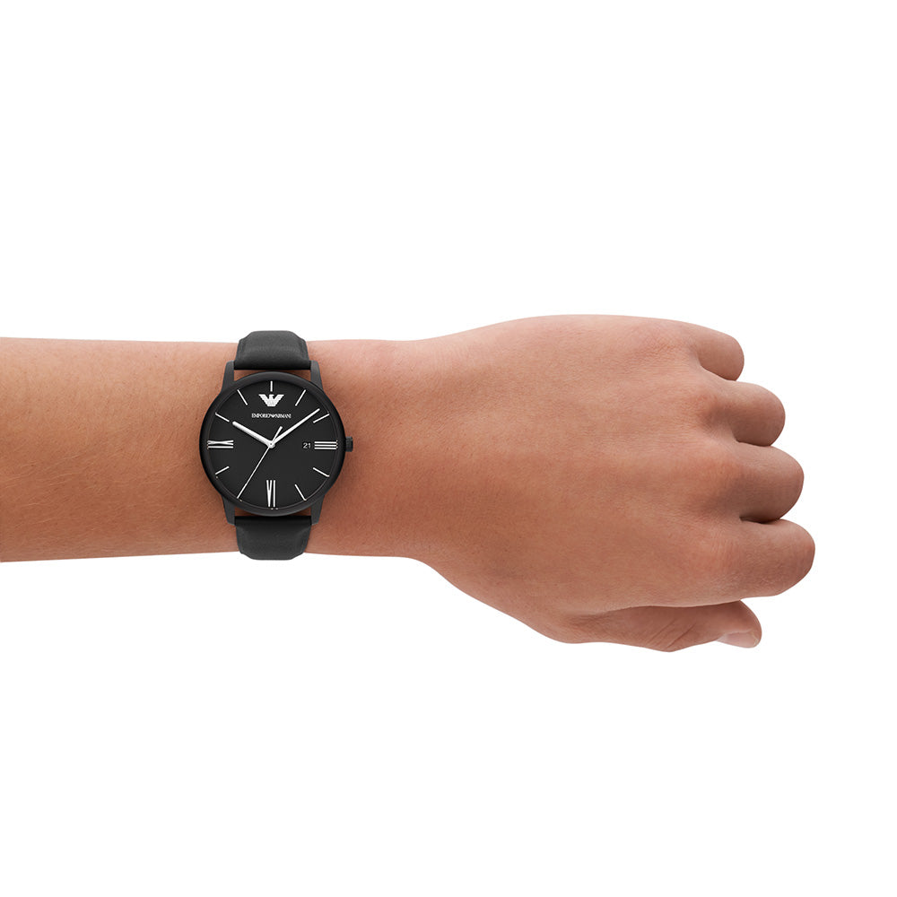 Emporio Armani AR11573 Minimalist Mens Leather Watch