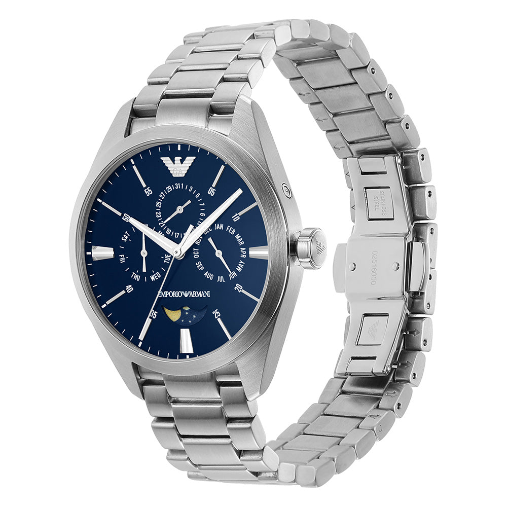 Watch Depot Stainless AR11553 Steel Watch Emporio – Mens Claudio Armani