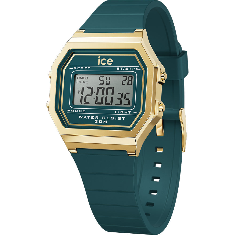 ICE 022069 Digit Retro Green and Gold Digital Watch
