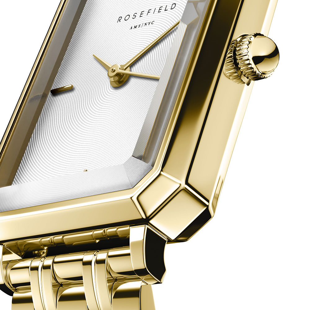 Rosefield OWGSG-O60 Octagon XS Gold Tone Ladies Watch