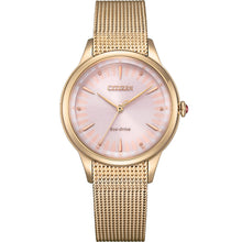 Load image into Gallery viewer, Citizen Eco-Drive EM0818-82X Gold Tone Ladies Watch