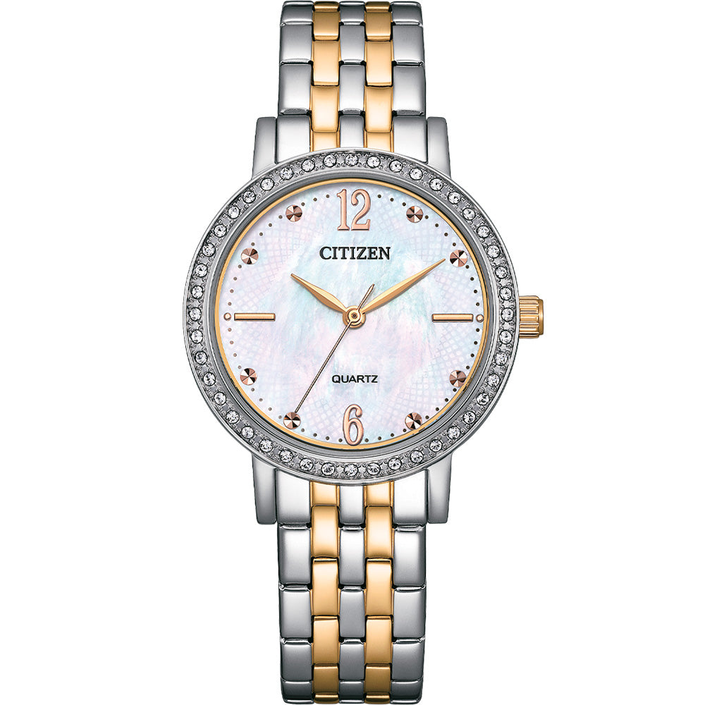 Citizen EL3106-59D Mother of Pearl Two Tone Quartz Ladies Watch