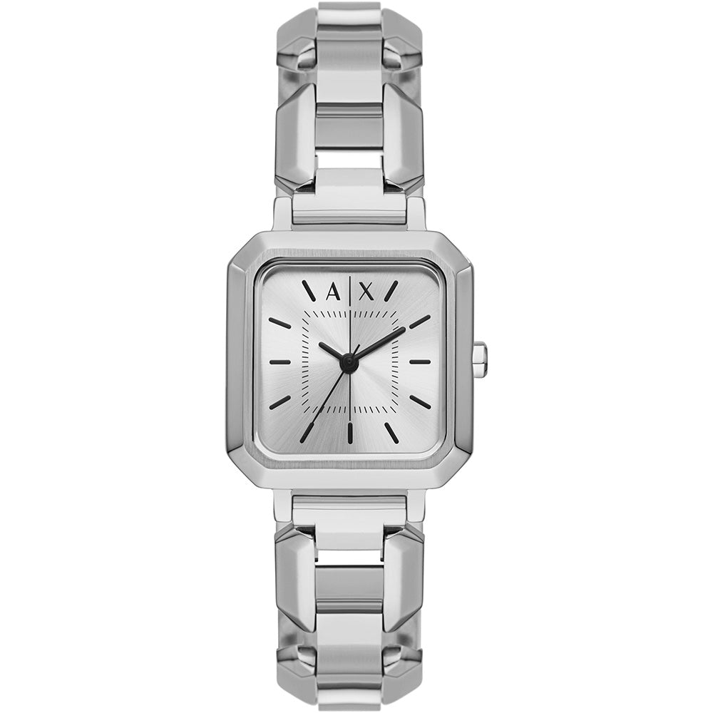 Armani Exchange AX5720 Leila Square Silver Ladies Watch
