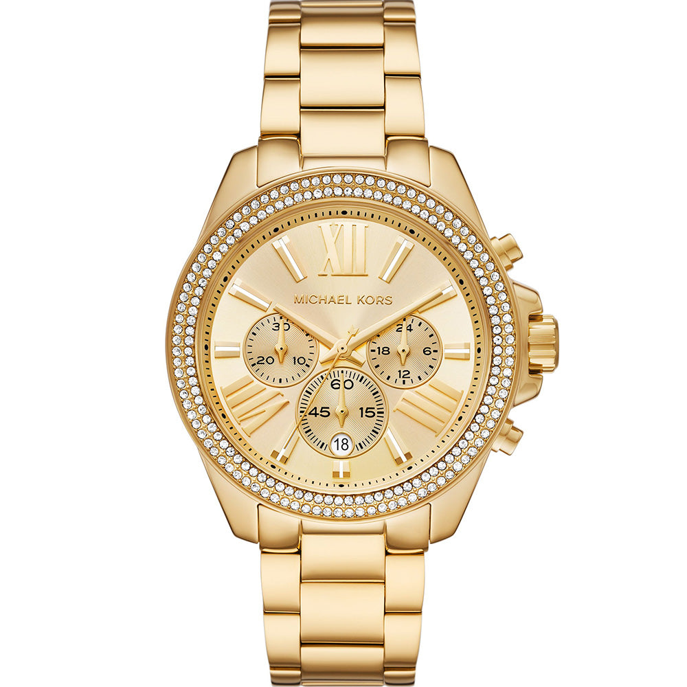 Michael Kors MK7428 Gold Chronograph Ladies Watch Watch Depot