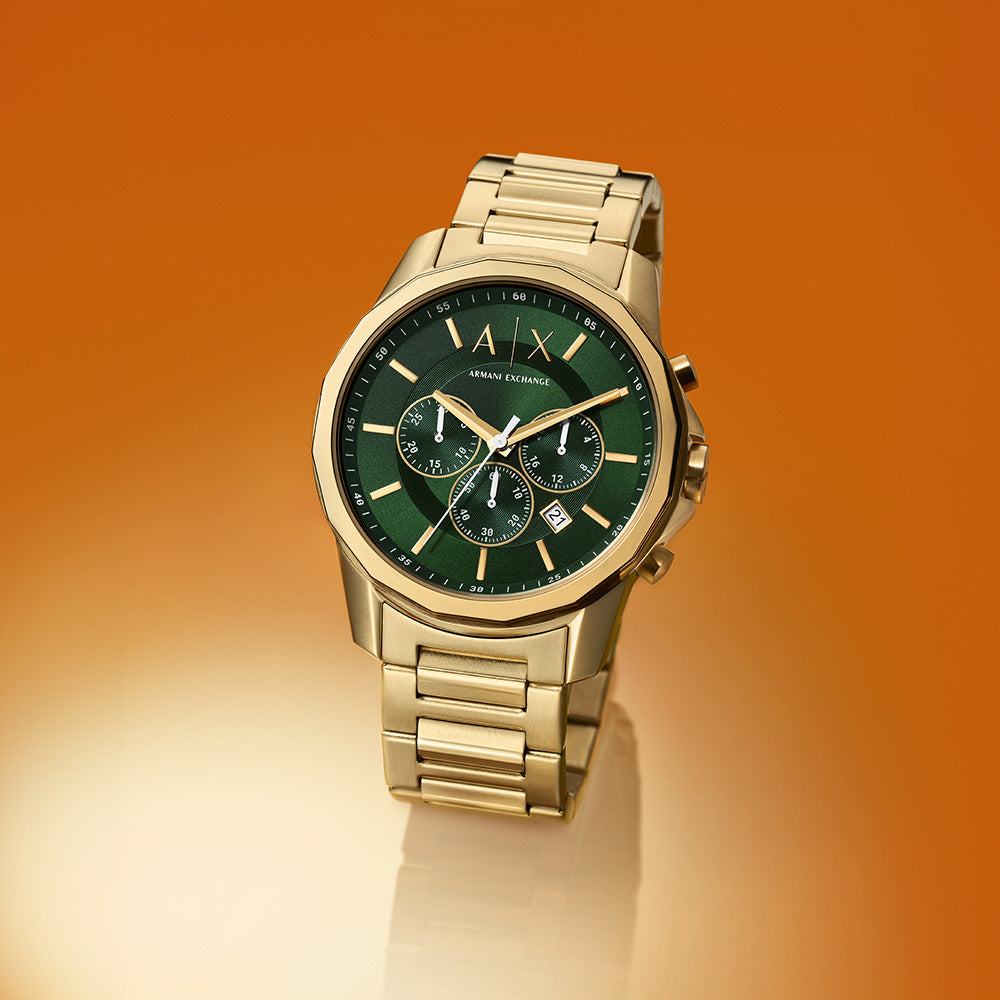 Armani Exchange AX1746 Banks Gold Chronograph Gents Watch – Watch Depot | Quarzuhren