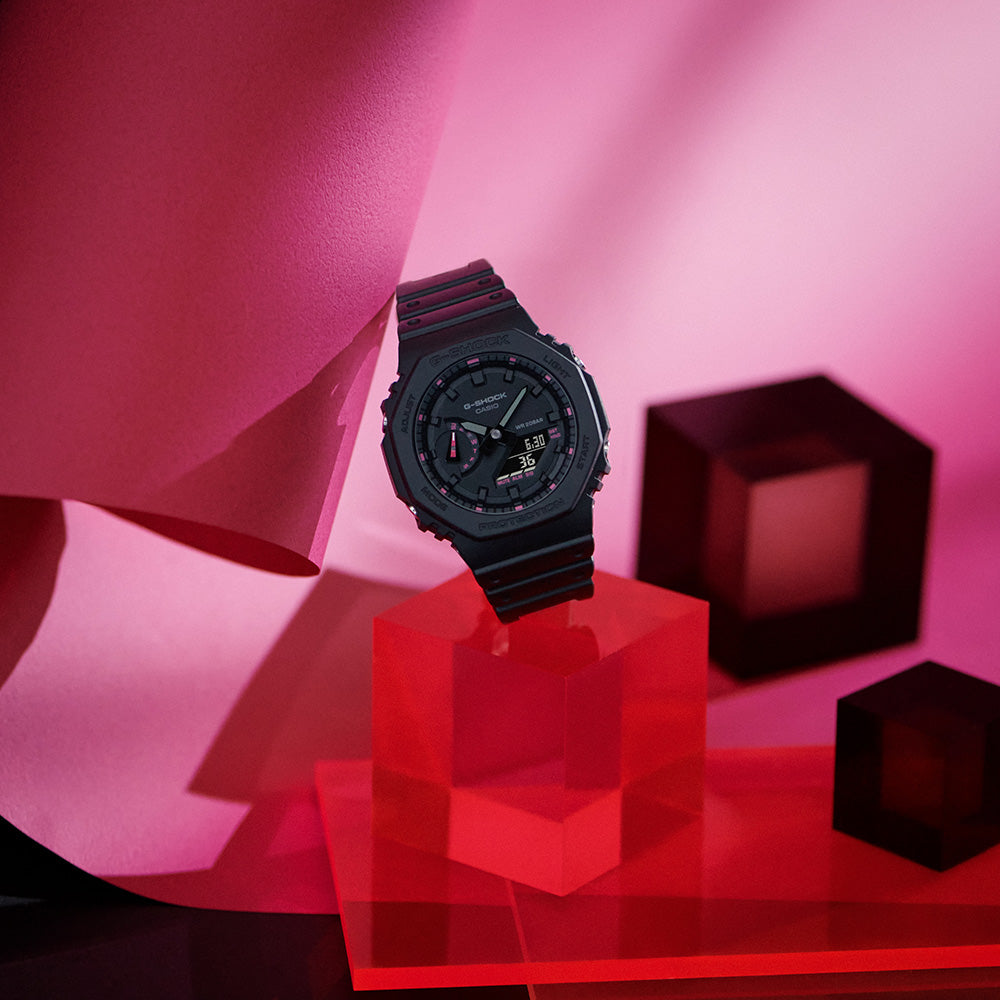 G-Shock GA2100P-1A Blazing Pink  'CasiOak'