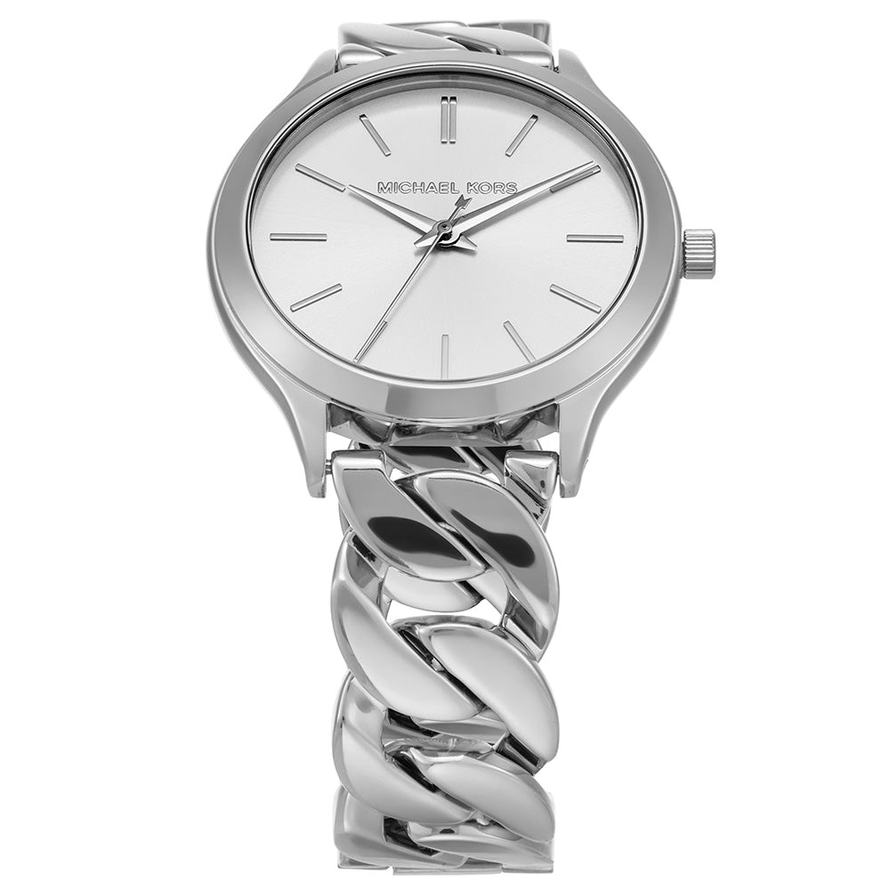 Michael Kors MK7474 Slim Runway Silver Ladies Watch