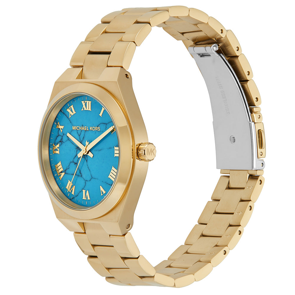 Michael Kors MK7460 Lennox Turquoise Gold Ladies Watch