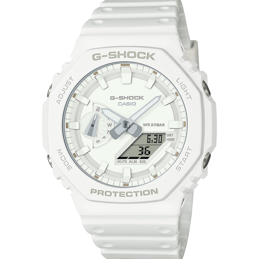 G-Shock GA2100-7A7 One-Tone Gradation White Watch