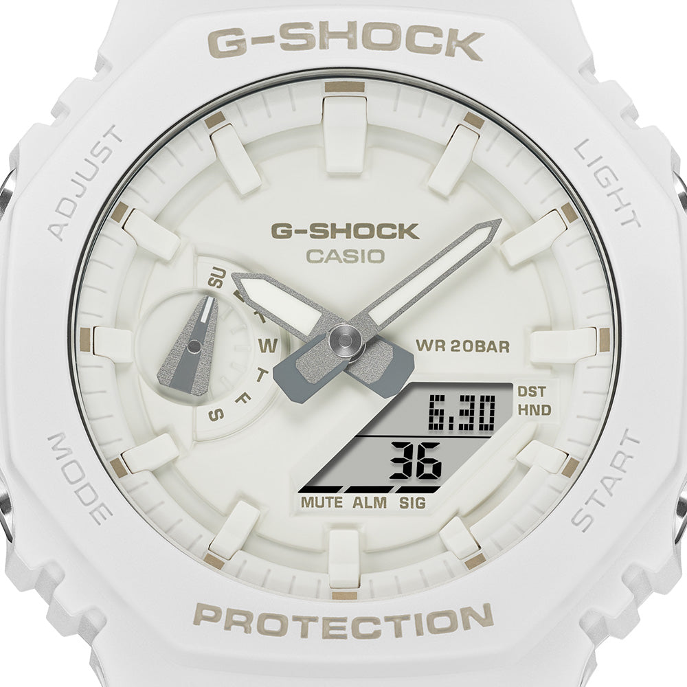 G-Shock GA2100-7A7 One-Tone Gradation White Watch – Watch Depot
