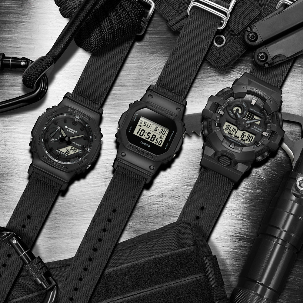 G-Shock GA2100BCE-1A Utility Black Cordura Watch