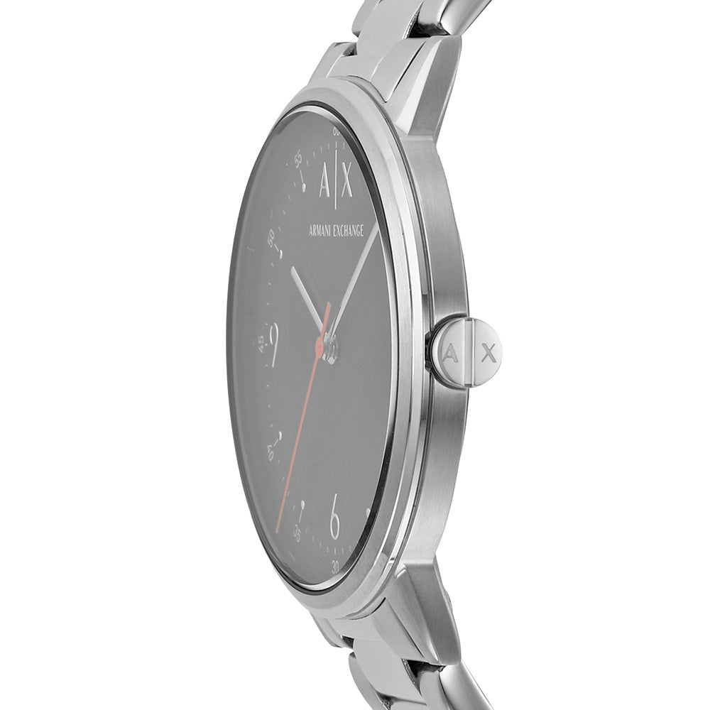 Armani Exchange AX2737 Cayde Silver Tone Mens Watch – Watch Depot