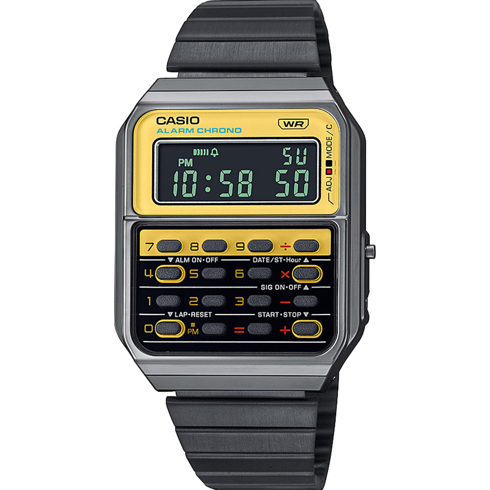 Casio CA500WEGG-9B Vintage Calculator Watch