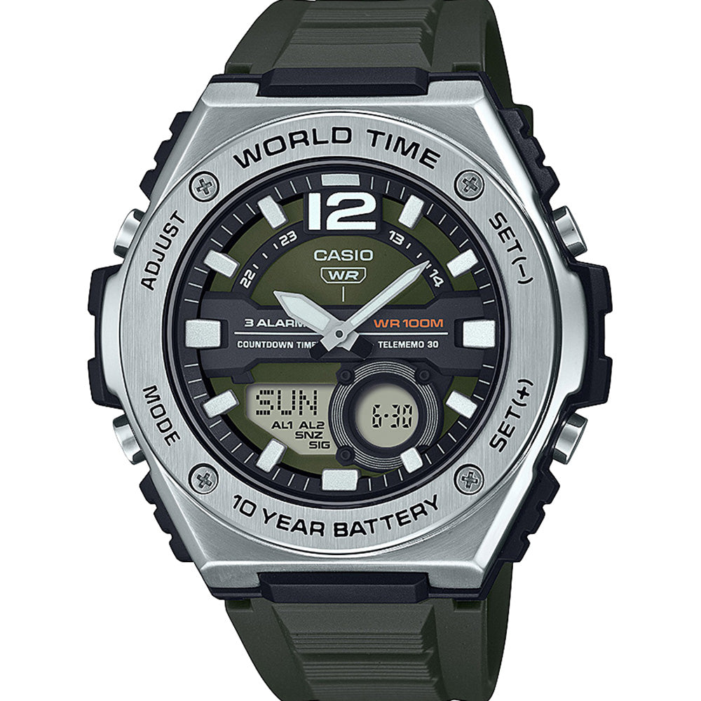 Casio MWQ100-3A World Time Mens Watch – Watch Depot